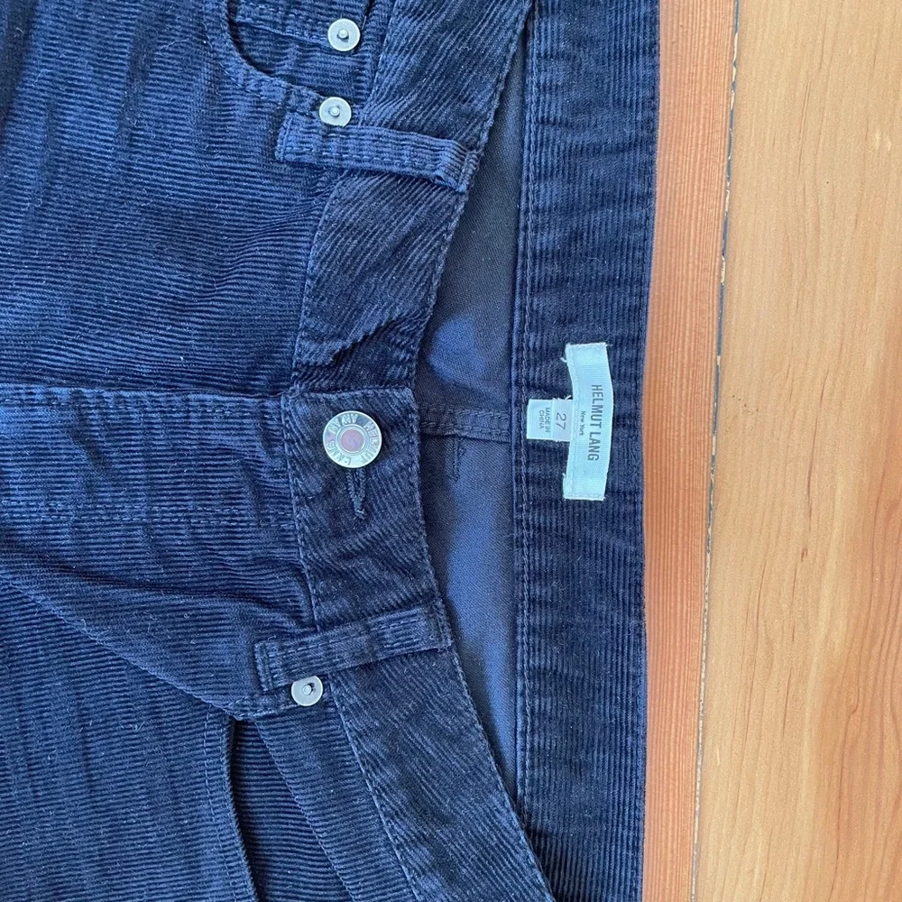 Helmut Lang black skinny corduroy pants 27 NWOT - Picture 7 of 7